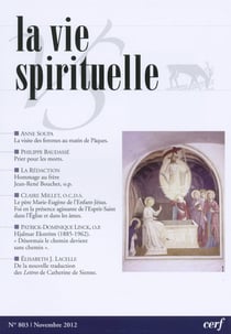La Vie Spirituelle n° 803