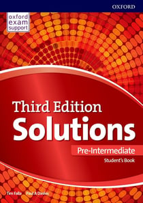Solutions 3rd edition pre-intermediate; student's book with online practice