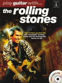Play guitar with... the rolling stones  -  recueil + cd -  guitar [tab], with chord symbols