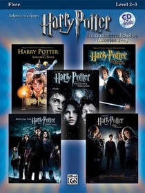 Harry potter instrumental solos movies 1-5 - flute traversiere - recueil + cd