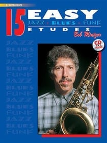 15 easy jazz blues funk etudes, eb instruments