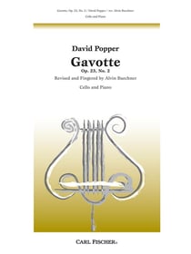 David popper : gavotte (no. 2) op. 23  - violoncelle et piano