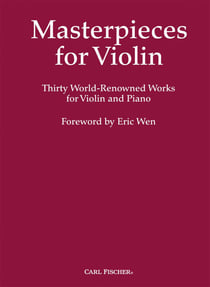 Masterpieces for violin : 30 world renowned works for violin and piano - violon et piano