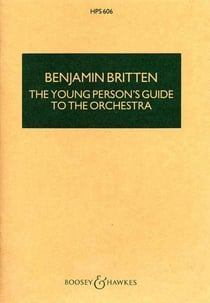 Hawkes pocket scores - hps 606 - the young person's guide to the orchestra - variations and fugue on