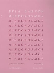 Mikrokosmos - vol. 3 - mikrokosmos - 153 pieces de piano progressives. nos 67-96. vol. 3. piano.