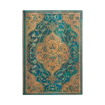 Agenda scolaire demi-semainier 2025 Paper Blanks - Bleu - 13 x 18 cm - Chroniques turquoises