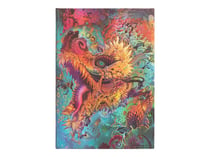 Carnet a couverture rigide dragon bourdonnant - midi - ligne - 144 p.