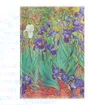 Répertoire Paperblanks - Bleu - 12 x 18 cm - Iris de Van Gogh midi - 144 pages lignées