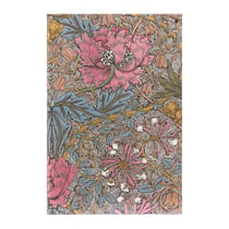 Répertoire Paperblanks - Rose - 14 x 9 cm - Morris chèvrefeuille rose mini - 128 pages lignées