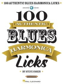 100 authentic blues harmonica licks -  recueil + enregistrement(s) en ligne