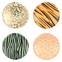 8 assiettes Motifs savane -  cm