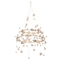 Lustre d'étoiles dorées  pailletées