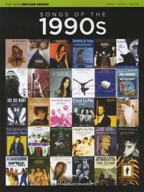 The new decade series: songs of the 1990s - piano, voix & guitare - compilation de 71 hits
