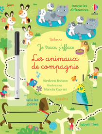 Les animaux de compagnie - Je trace, j'efface