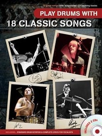 Play drums with 18 classic songs +2cd