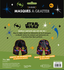 Star wars - les ateliers disney - masques a gratter
