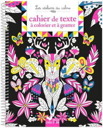 Cahier de texte à colorier et à gratter