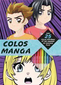 Colos mysteres mangas - pochette avec crayons de couleur