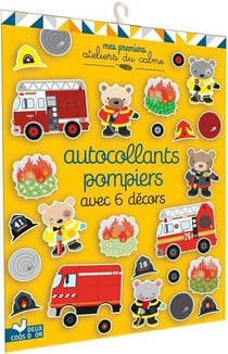 Autocollants pompiers  avec 6 décors