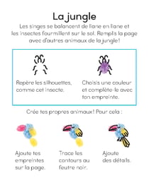 Je peins avec mes doigts - animaux