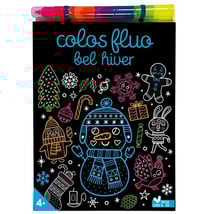 Colos fluo bel hiver - avec un feutre multimines