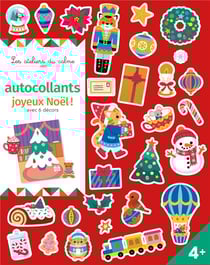 Autocollants joyeux noel ! avec 6 decors