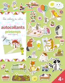 Autocollants Printemps - Avec 6 decors