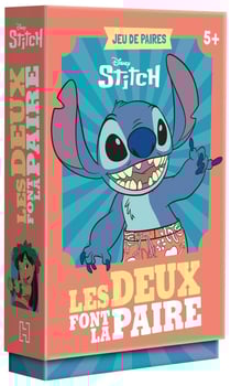 Jeu de cartes Stitch - Hachette - Les Deux font la paire