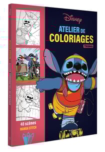 Atelier de coloriages teens : 40 scènes manga Stitch
