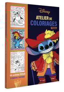 Atelier de coloriages teens : 40 scènes Stitch à travers l'Histoire