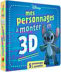 DISNEY - Grand Livre Puzzle - Mes personnages 3D à monter
