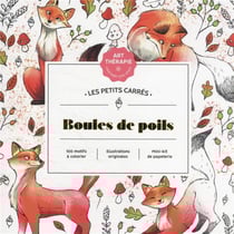 Les petits carres d'art-therapie boules de poils