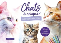 Cartes postales à colorier : Chats à croquer