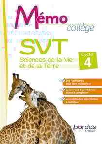Mémo Collège : SVT - Cycle 4 - Cahier de l'élève (édition 2022)