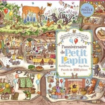 Puzzle 100 pièces - L'anniversaire de Petit Lapin - Promenons nous dans les bois