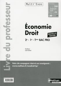 Economie droit - 2eme/1ere/term bac pro (multi'exos) professeur - 2017
