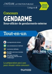 Concours Gendarme - Sous-officier de gendarmerie externe - Tout-en-un (édition 2024/2025)