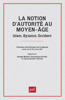 La notion d'autorité au Moyen-Âge