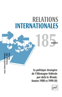 Relations internationales n.185 (édition 2021)