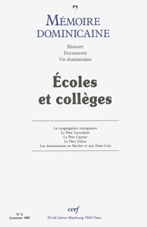 Mémoire dominicaine - numéro 3 Ecoles et collèges