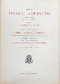 Opera omnia - tome 14 summa contra gentiles