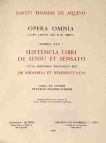 Sentencia libri de sensu (de memoria) t2