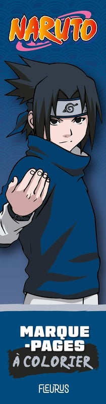 Marque-pages à colorier Naruto – Édition Sasuke