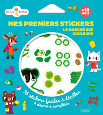 Mes premiers stickers Petites Pommes - Le marché des couleurs - Fleurus