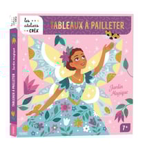 Les ateliers Créa' - Tableaux à pailleter - Jardin magique