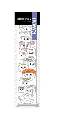 Marque-pages à colorier : Kawaii - Fleurus