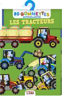 Les tracteurs - 80 gommettes autocollantes