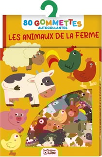 Les animaux de la ferme - 80 gommettes autocollantes