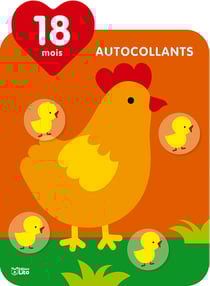 AUTOCOLLANTS GRANDIR LA POULE
