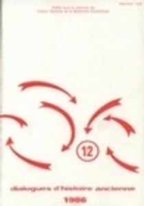 Dialogues d'histoire ancienne, n° 12/1986